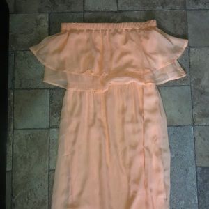 Peach maxi dress